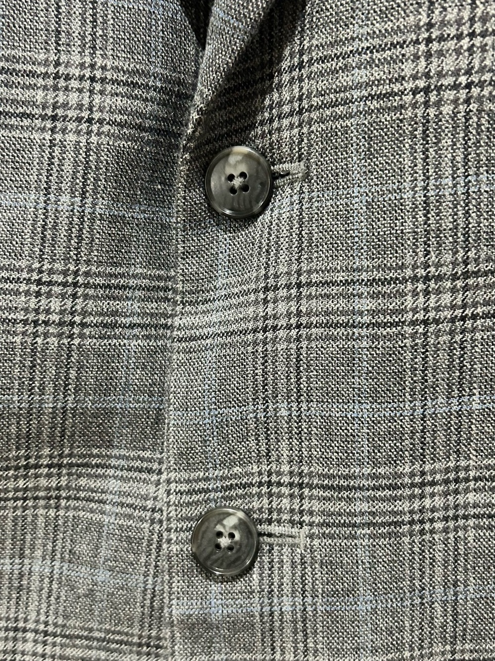 Joseph A. Bank Gray Glen Plaid 100% Wool Sport Coat - Picture 3 of 9